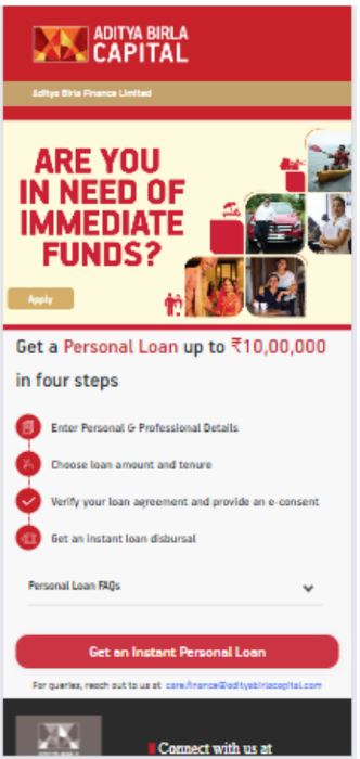 Instant Loan, Online, Personal Loan LoanWale ABFL Instant Personal Loan Oneapp